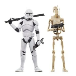 Disney Phase II Clone Trooper And Battle Droid Action Figure Set β Star Wars: The Clone Wars β The Black Series