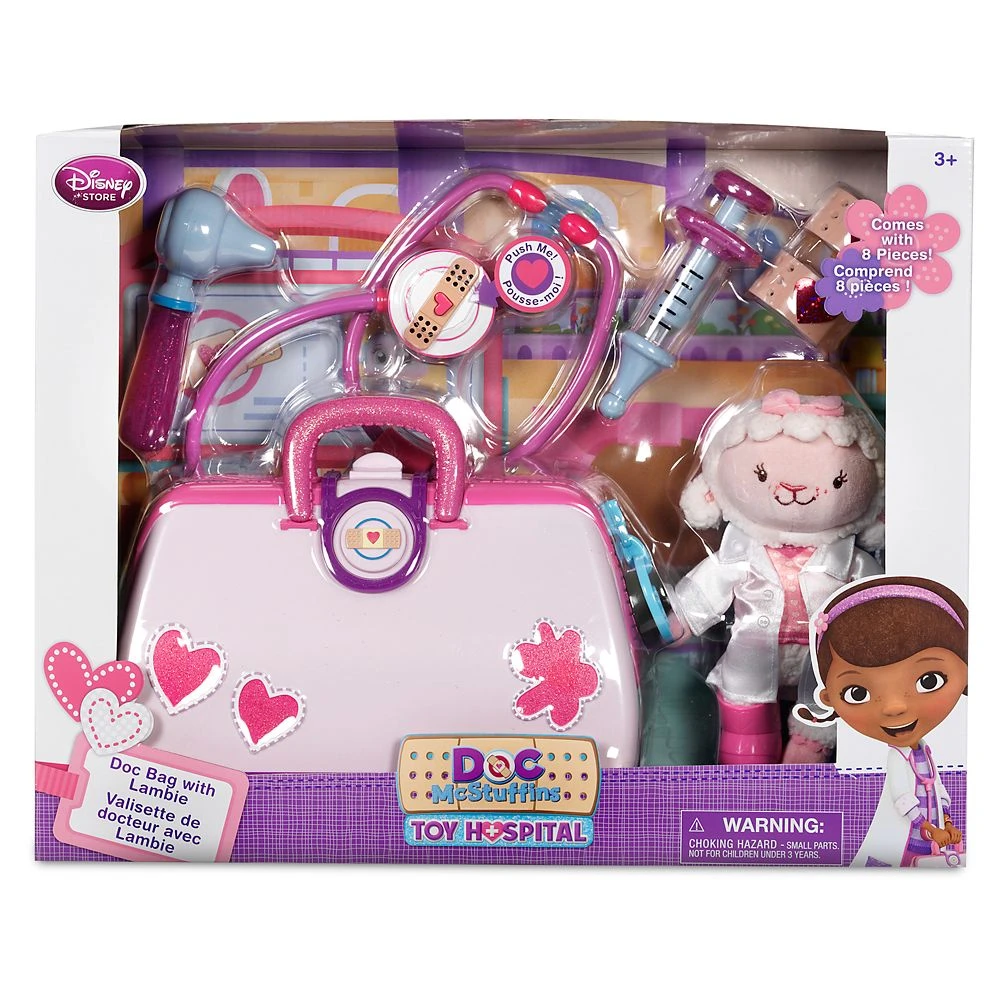 Disney Doc McStuffins Toy Hospital Doctor's Bag With Lambie Plush Play Set - Image 2