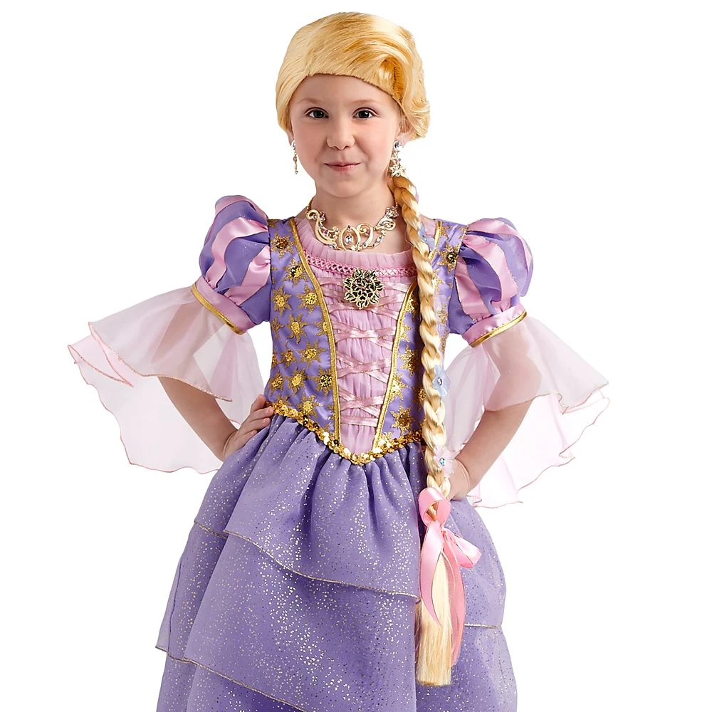 Disney Rapunzel Costume Wig With Braid β Tangled - Image 2