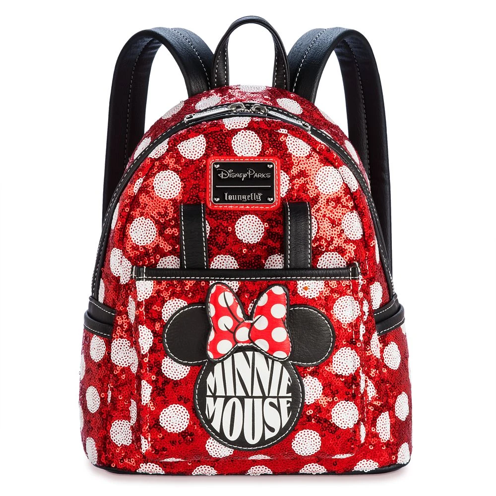 Disney Minnie Mouse Sequin Polka Dot Loungefly Mini Backpack