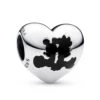 Disney Mickey And Minnie Mouse Heart Charm By Pandora