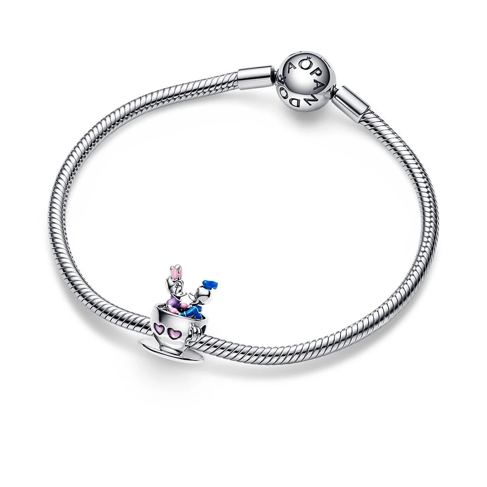 Donald Duck And Daisy Duck Teacup Charm By Pandora β Mad Tea Party β Disney Parks - Image 4