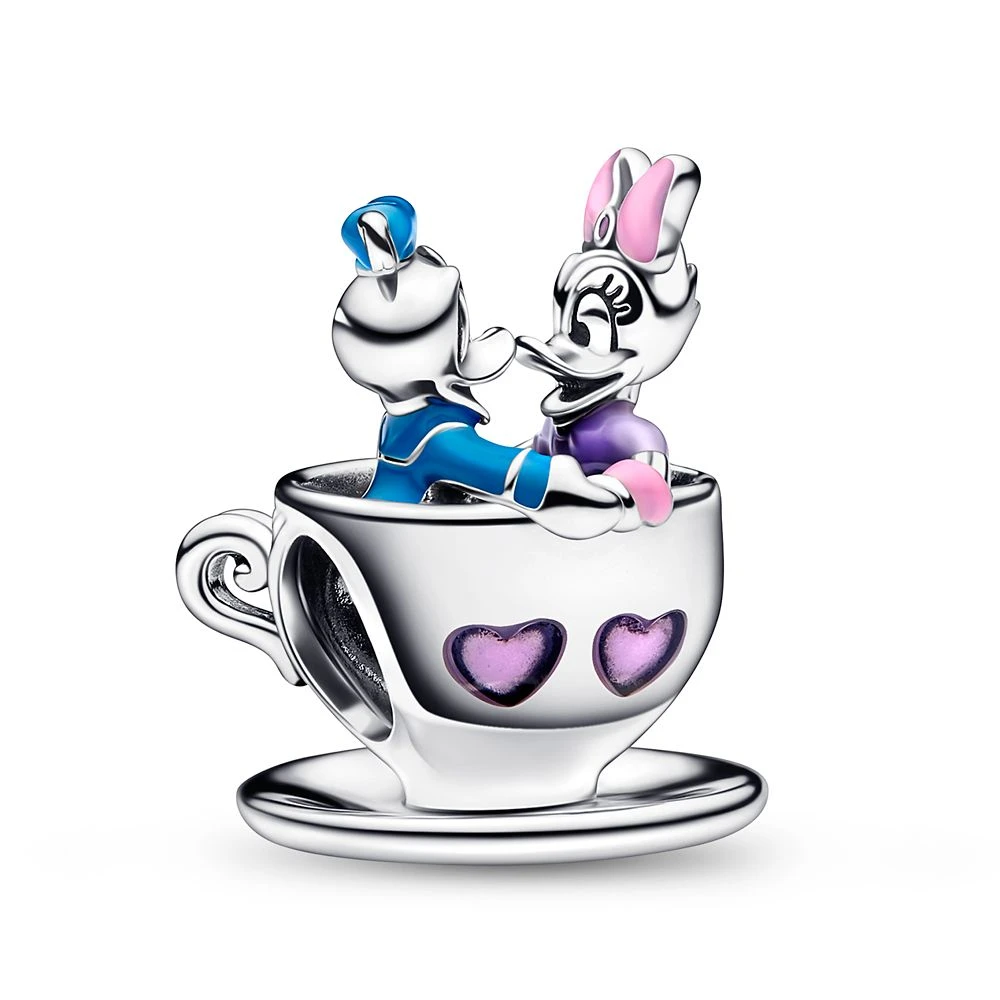Donald Duck And Daisy Duck Teacup Charm By Pandora β Mad Tea Party β Disney Parks