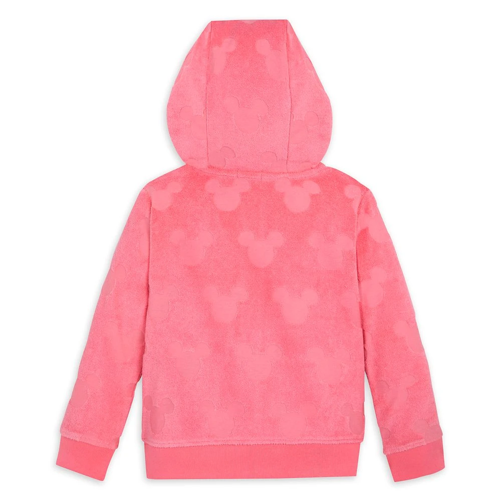 Disney Mickey And Minnie Mouse Burnout Zip Hoodie For Girls - Image 3