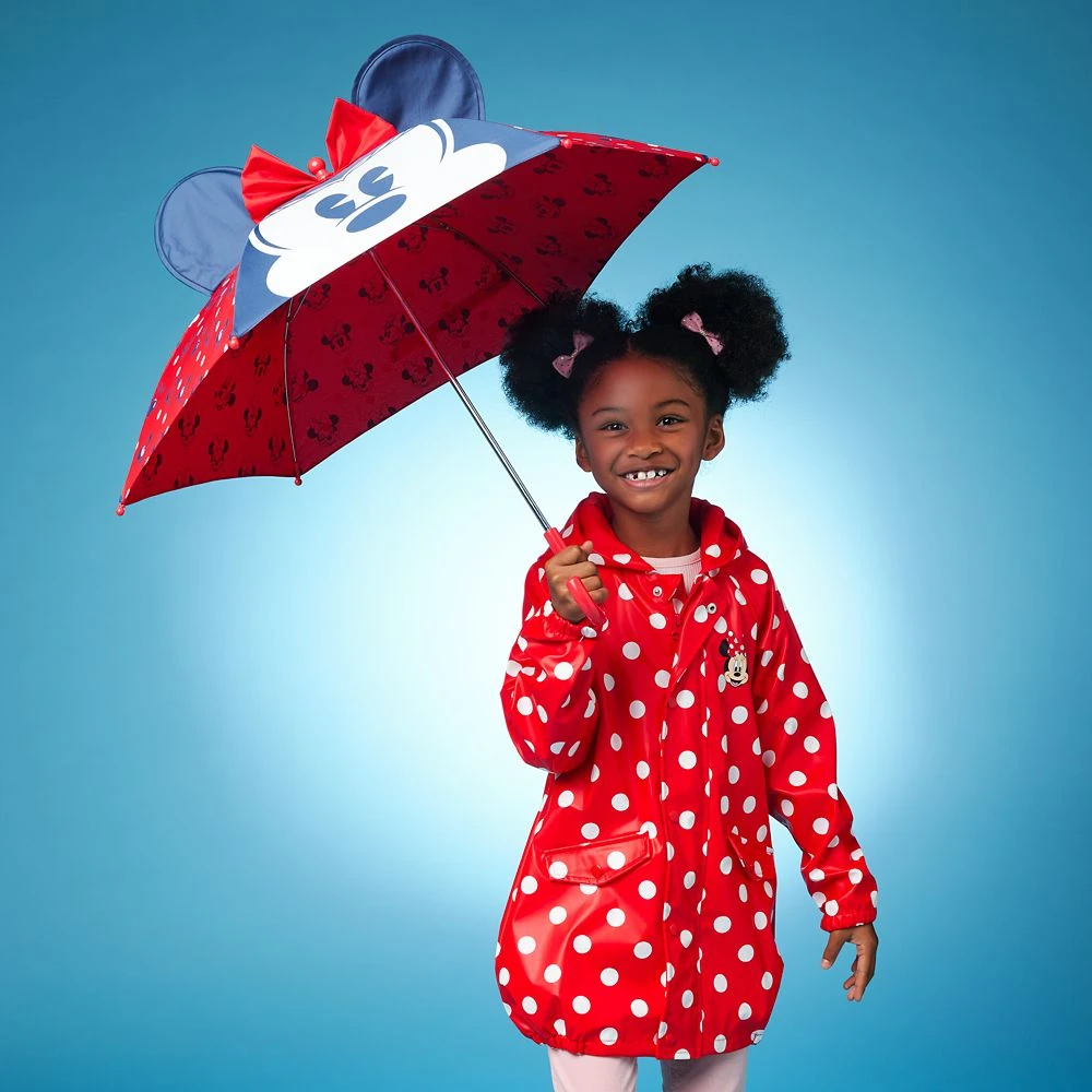 Disney Minnie Mouse Hooded Rain Jacket For Girls - Image 2