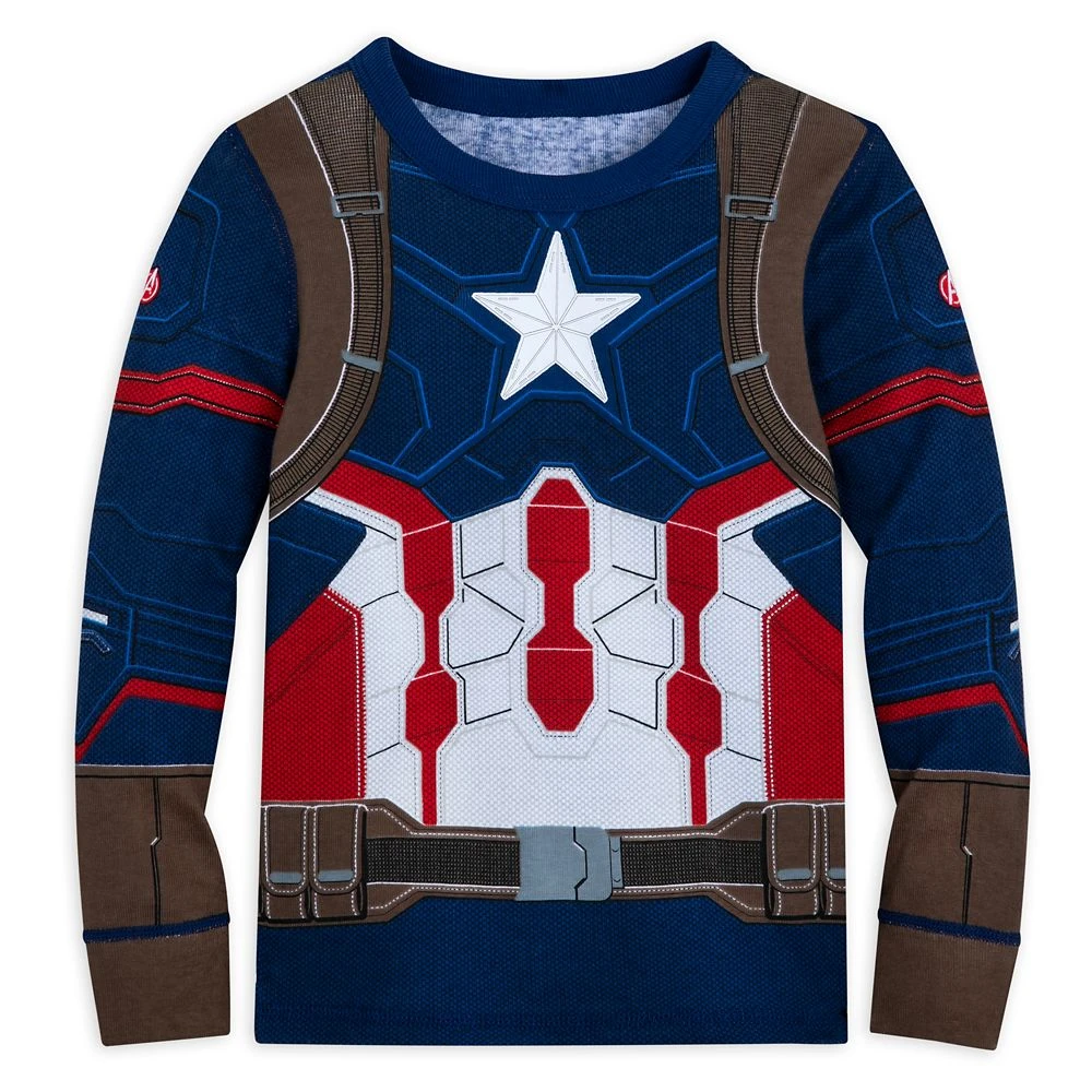 Disney Captain America Costume PJ PALS For Kids - Image 3