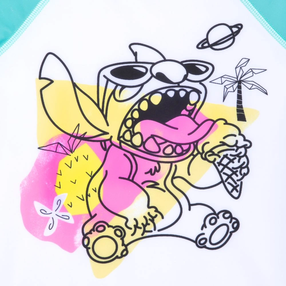 Disney Stitch Rash Guard For Boys - Image 2