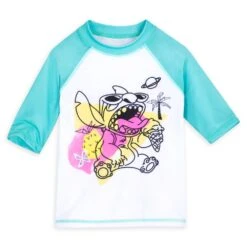Disney Stitch Rash Guard For Boys