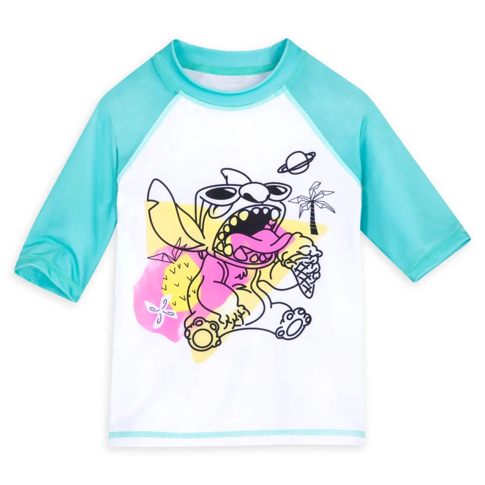 Disney Stitch Rash Guard For Boys