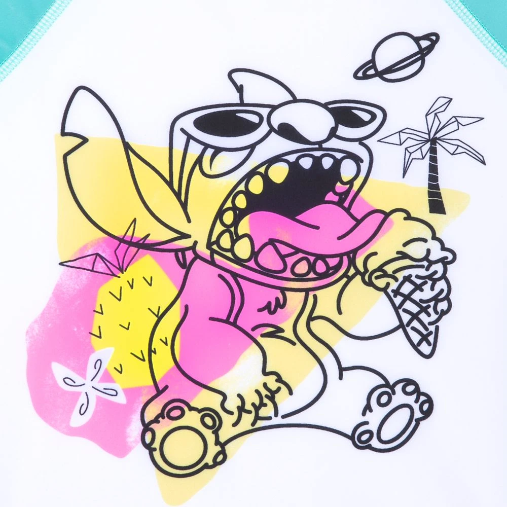 Disney Stitch Adaptive Rash Guard For Kids - Image 5