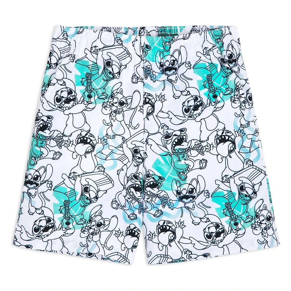 Disney Stitch Swim Trunks For Boys
