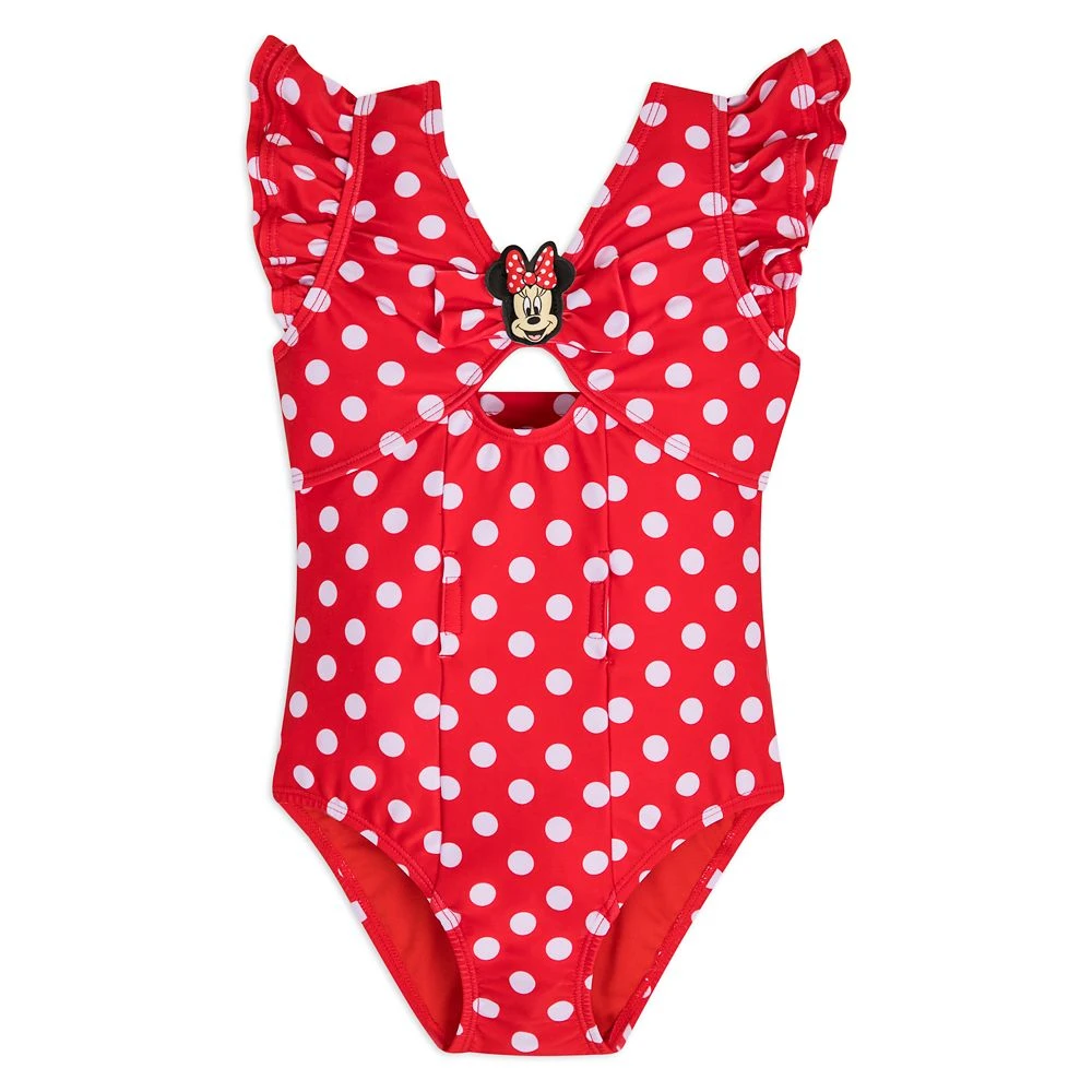 Disney Minnie Mouse Polka Dot Adaptive Swimsuit For Girls - Image 2
