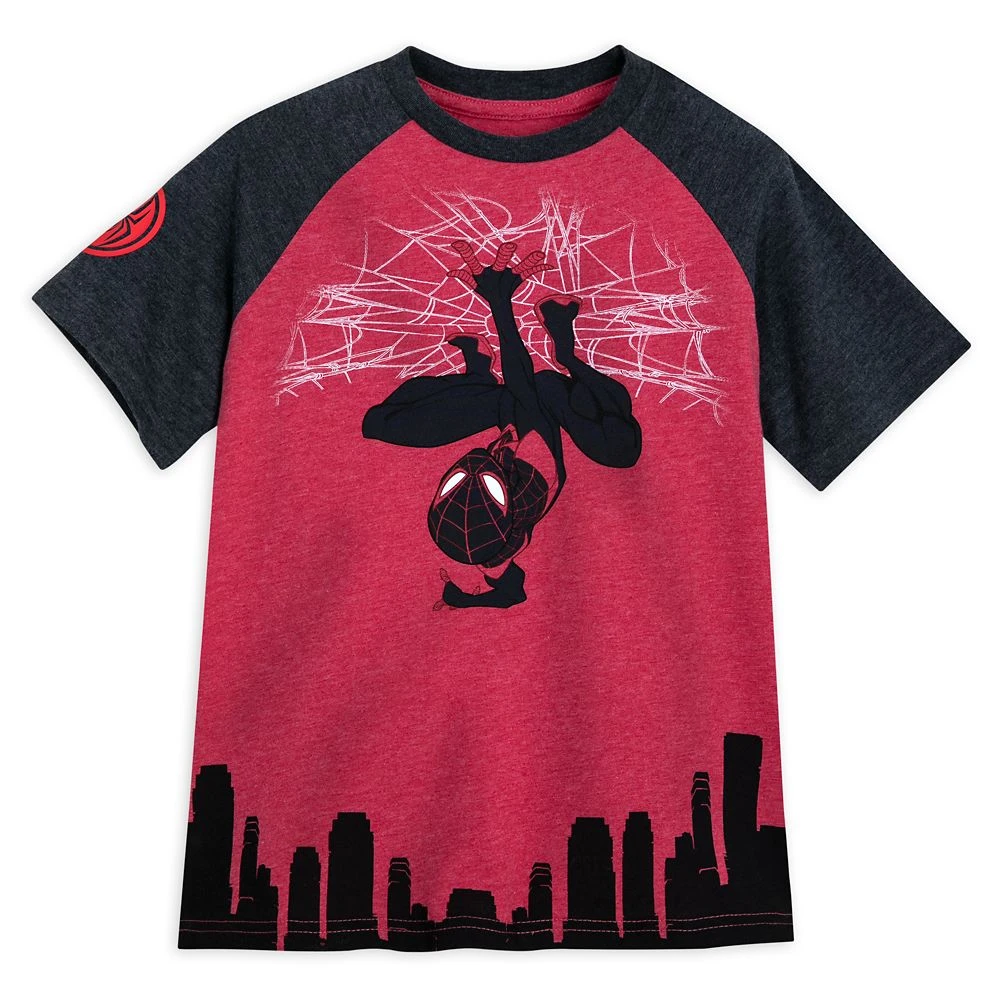 Disney Miles Morales Raglan T-Shirt For Kids β Spider-Man: Across The Spider-Verse