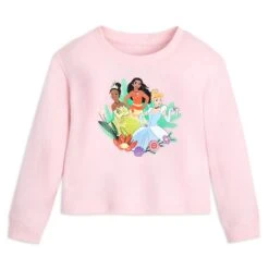 Disney Princess Long Sleeve Pullover Top For Girls