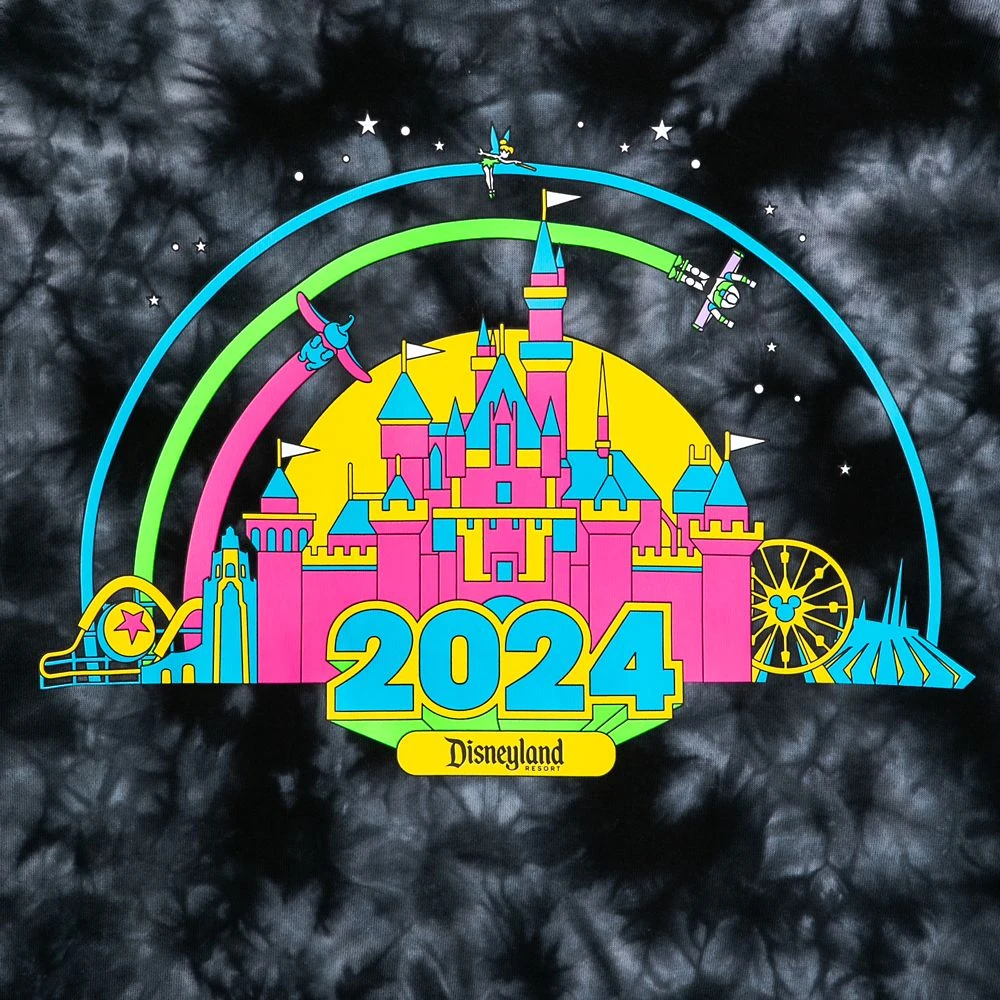 Disneyland 2024 Tie-Dye Pullover Sweatshirt For Women - Image 3