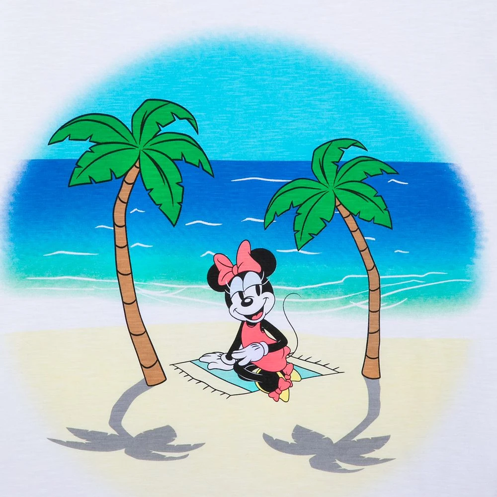 Disney Minnie Mouse Summer Beach T-Shirt For Women - Image 2