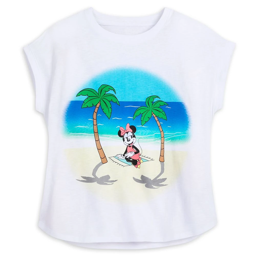 Disney Minnie Mouse Summer Beach T-Shirt For Women