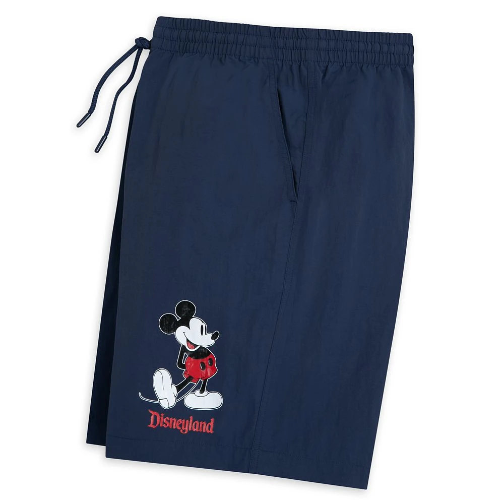 Mickey Mouse Standing Family Matching Shorts For Adults β Disneyland β Navy - Image 3