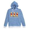 Disney Winnie The Pooh Striped Pullover Hoodie For Adults