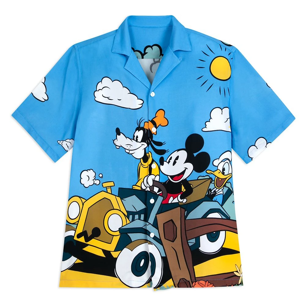 Disney Mickey Mouse And Friends Woven Shirt For Adults β Mickey & Co.