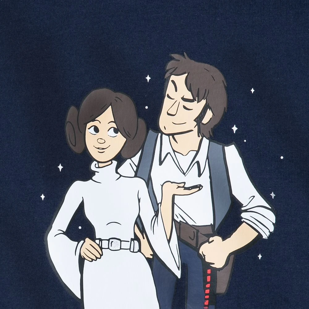 Disney Princess Leia And Han Solo ''I Know'' Couples Spirit Jersey For Adults β Star Wars β Navy - Image 3