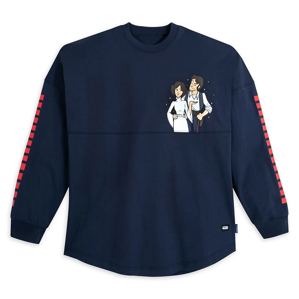 Disney Princess Leia And Han Solo ''I Know'' Couples Spirit Jersey For Adults β Star Wars β Navy