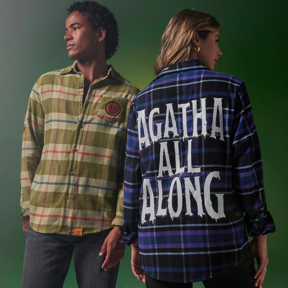 Disney Agatha Harkness Flannel Shirt For Adults By Cakeworthy β WandaVision - Image 2