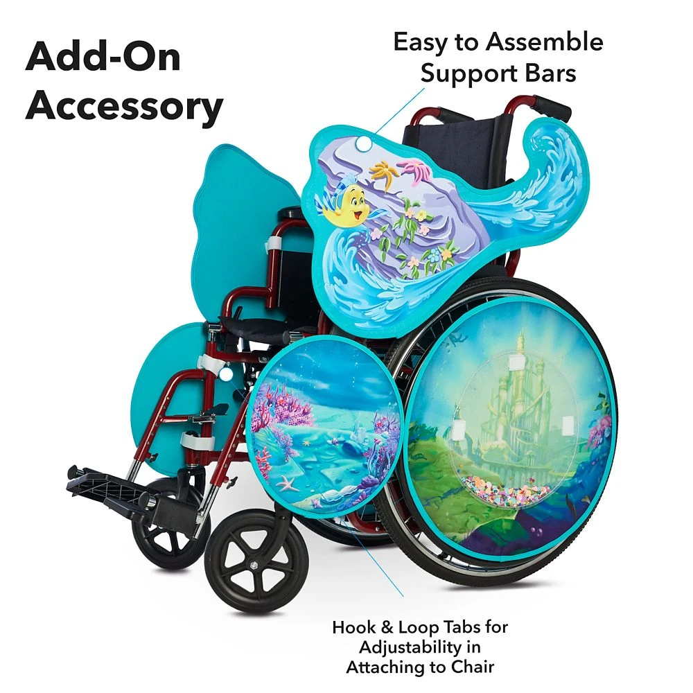 Disney The Little Mermaid Adaptive Wheelchair Wrap - Image 3