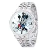 Disney Mickey And Minnie Mouse Silver Alloy Watch For Women