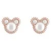 Disney Mickey Mouse Icon Pearl Earrings By Rebecca Hook – Rose Gold