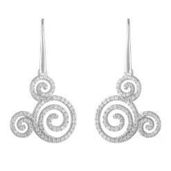 Disney Mickey Mouse Icon Swirl Earrings By Rebecca Hook