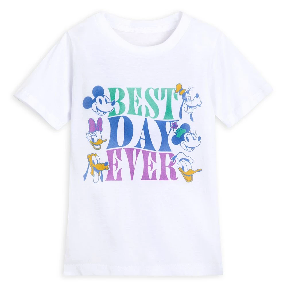 Disney Mickey Mouse And Friends ''Best Day Ever'' T-Shirt For Kids