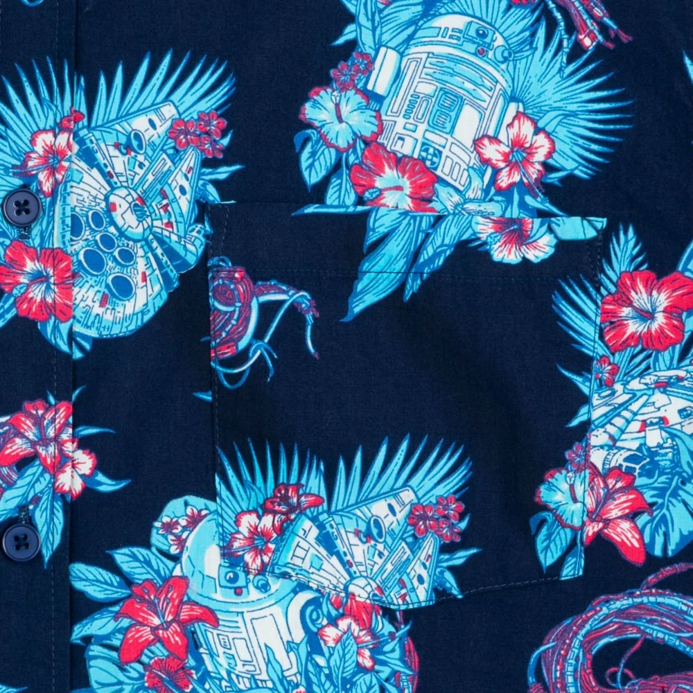 Disney Millennium Falcon And R2-D2 Woven Shirt For Adults β Star Wars - Image 3